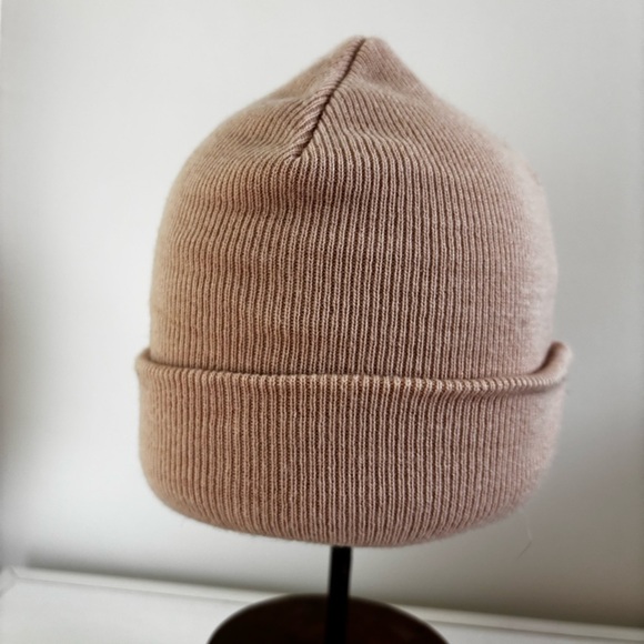 Timberland soft pink rib knit beanie cap hat - Picture 5 of 8